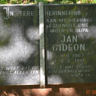 ? Jan Gideon 1907-1981