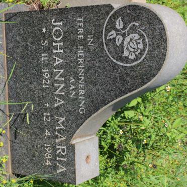 ? Johanna Maria 1921-1984