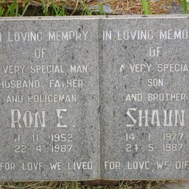 ? Ron E. 1952-1987 :: ? Shaun 1977-1987