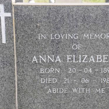 ? Anna Elizabeth 1895-1989