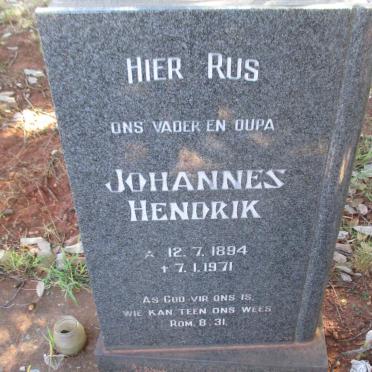 ? Johannes Hendrik 1894-1971