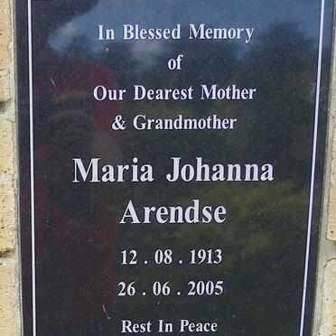 ARENDSE Maria Johanna 1913-2005