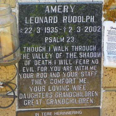 AMERY Leonard Rudolph 1935-2002