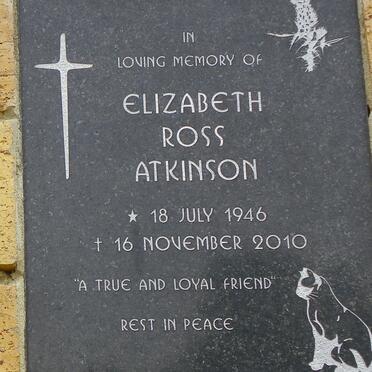 ATKINSON Elizabeth Ross 1946-2010