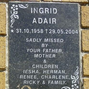 ADAIR Ingrid 1958-2004