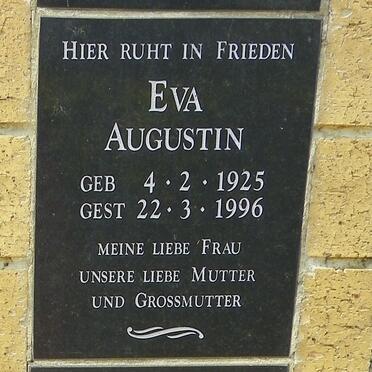 AUGUSTIN Eva 1925-1996