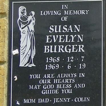 BURGER Susan Evelyn 1968-1969