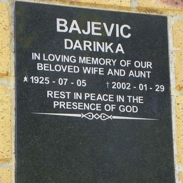 BAJEVIC Darinka 1925-2002