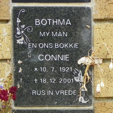 BOTHMA Connie 1921-2001