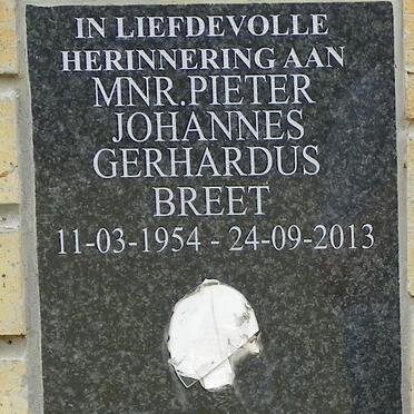 BREET Pieter Johannes Gerhardus 1954-2013