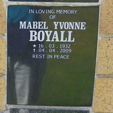 BOYALL Mabel Yvonne 1932-2009