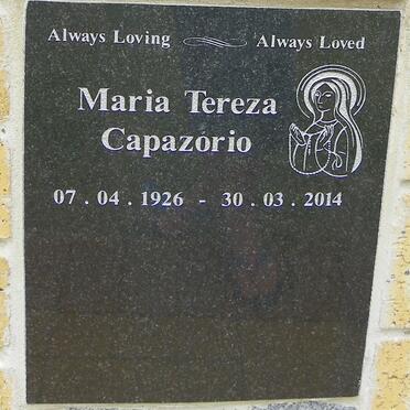 CAPAZORIO Maria Tereza 1926-2014
