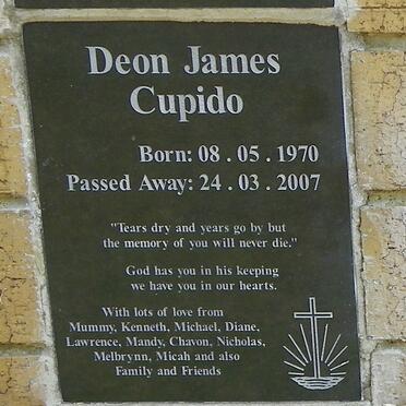 CUPIDO Deon James 1970-2007