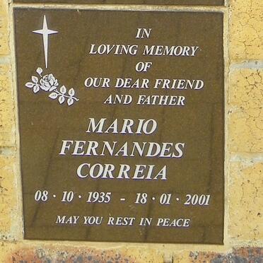 CORREIA Mario Fernandes 1935-2001