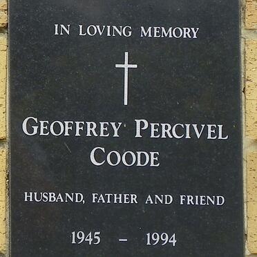 COODE Geoffrey Percivel 1945-1994