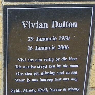 DALTON Vivian 1930-2006