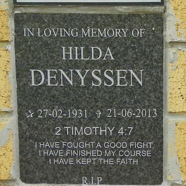 DENYSSEN Hilda 1931-2013