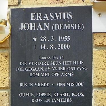 ERASMUS Johan 1955-2000