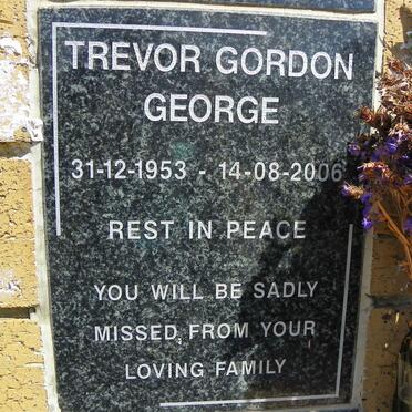 GEORGE Trevor Gordon 1953-2006