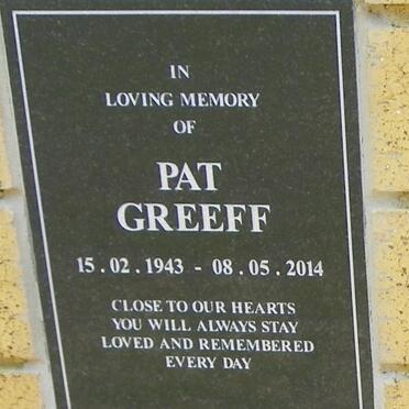 GREEFF Pat 1943-2014
