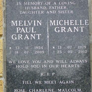 GRANT Melvin Paul 1954-2009 :: GRANT Michelle 1979-2012