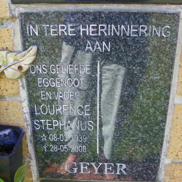 GEYER Lourence Stephanus 1939-2008