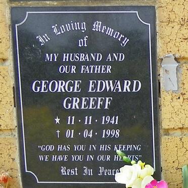 GREEFF George Edward 1941-1998