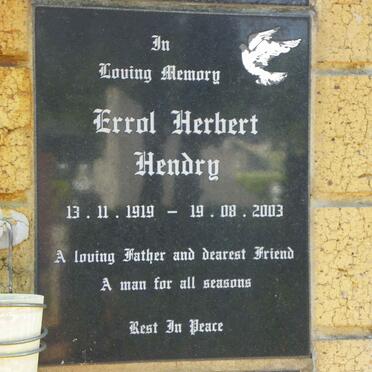 HENDRY Errol Herbert 1919-2003