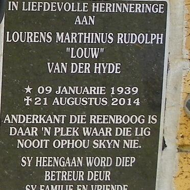 HYDE Lourens Marthinus Rudolph, van der 1939-2014