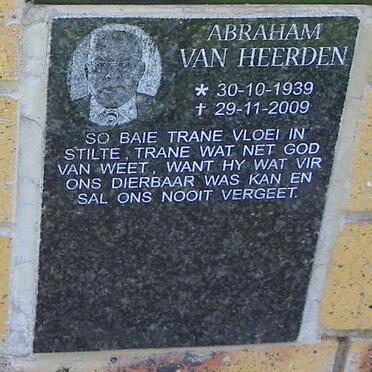 HEERDEN Abraham, van 1939-2009