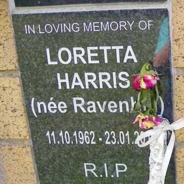 HARRIS Loretta nee RAVENHILL 1962-20??