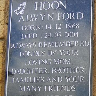 HOON Alwyn Ford 1968-2004