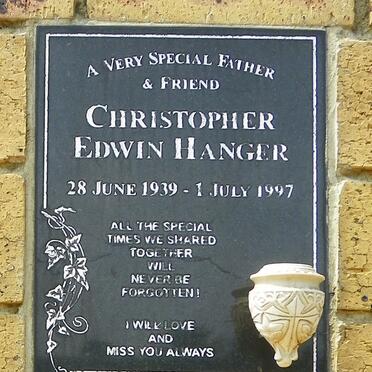 HANGER Christopher Edwin 1939-1997