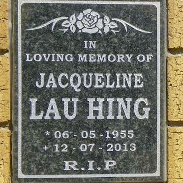 HING Jacqueline, LAU 1955-2013