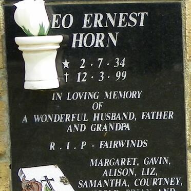 HORN ?eo Ernest 1934-1999
