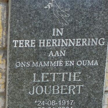 JOUBERT Lettie 1917-2004