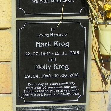 KROG Mark 1944-2015 &amp; Molly 1943-2018