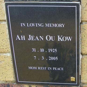 KOW Ah Jean Ou 1925-2005