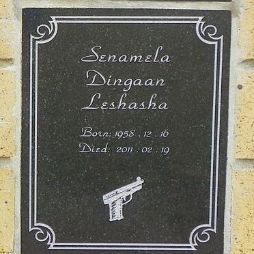 LESHASHA Senamela Dingaan 1958-2011