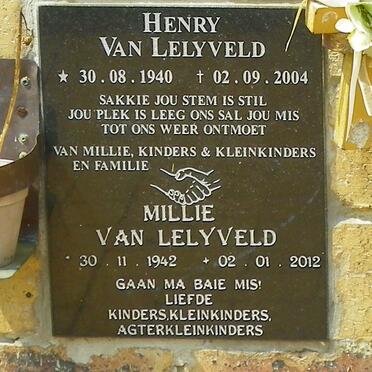LELYVELD Henry, van 1940-2004 &amp; Millie 1942-2012