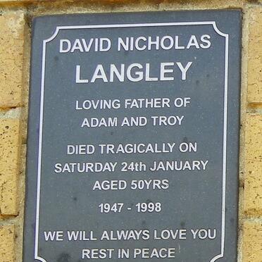 LANGLEY David Nicholas 1947-1998