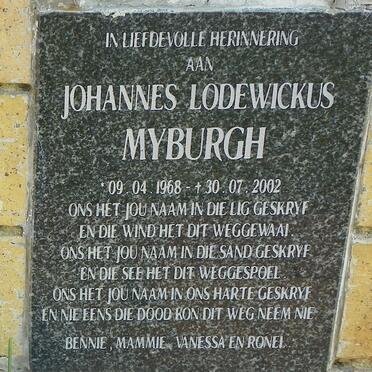MYBURGH Johannes Lodewickus 1968-2002