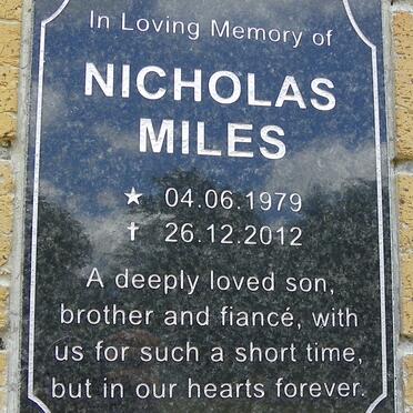 MILES Nicholas 1979-2012