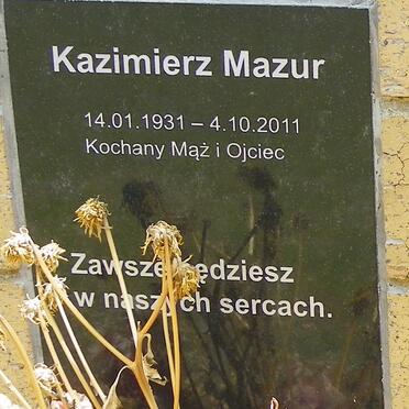 MAZUR Kazimierz 1931-2011