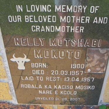 MOKOTO Nelly Motshabi 1900-1957