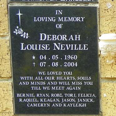 NEVILLE Deborah Louise 1960-2004