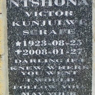 NTSHONA Victor Kunjulwe Scrape 1923-2008