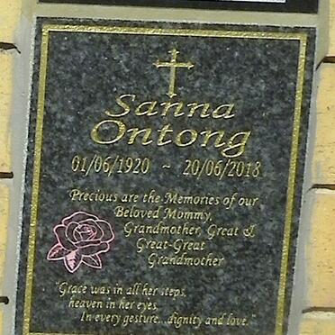 ONTONG Sanna 1920-2018