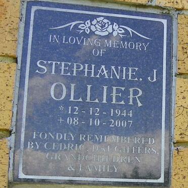 OLLIER Stephanie J. 1944-2007