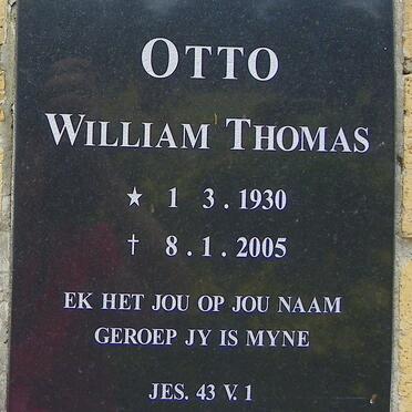 OTTO William Thomas 1930-2005
